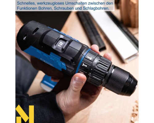 Дриль-шуруповерт ударний акумуляторний Scheppach C-CD45-X (без АКБ та ЗП)