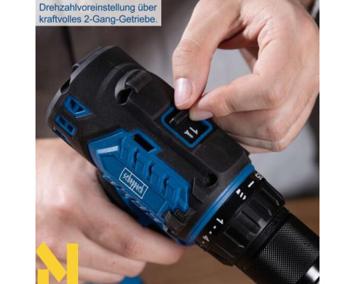 Дриль-шуруповерт ударний акумуляторний Scheppach BC-DD60-X (без АКБ та ЗП)