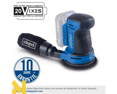Шліфмашина ексцентрикова акумуляторна Scheppach C-OBS125-X (без АКБ та ЗП)