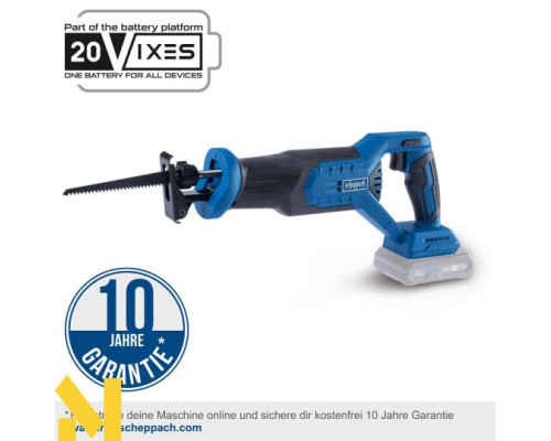 Пила шабельна акумуляторна Scheppach BC-RS250-X (без АКБ та ЗП)