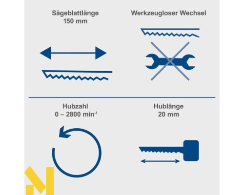 Пила шабельна акумуляторна Scheppach C-RS100-X (без АКБ та ЗП)