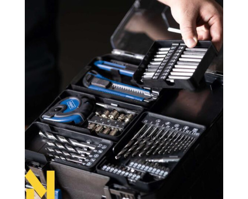 Дриль-шуруповерт ударний акумуляторний Scheppach C-DTB74/1-X з аксесуарами