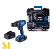 Дриль-шуруповерт ударний акумуляторний Scheppach C-DTB74/1-X з аксесуарами