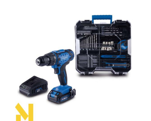 Дриль-шуруповерт ударний акумуляторний Scheppach C-DTB74/1-X з аксесуарами