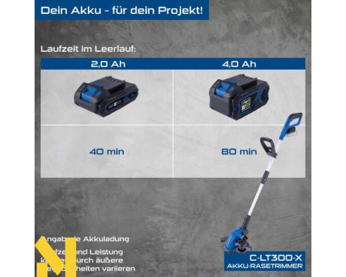 Тример акумуляторний Scheppach C-LT300-X SET S