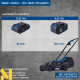 Газонокосарка акумуляторна Scheppach BC-MP320-X Set L