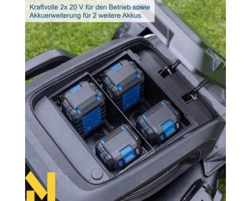 Газонокосарка акумуляторна Scheppach MP470-X SET XL2x2