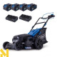 Газонокосарка акумуляторна Scheppach MP470-X SET XL2x2