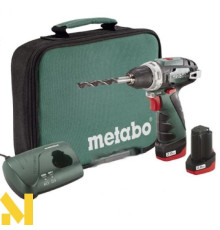 Акумуляторний дриль-шуруповерт Metabo PowerMaxx BS Basic 2х2,0 Ач в сумці