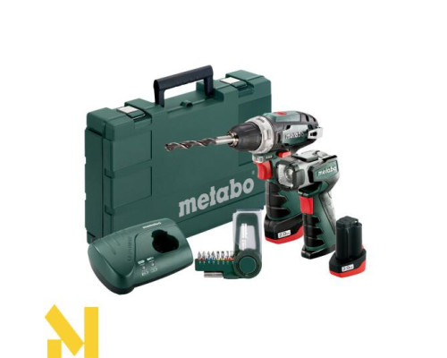Акумуляторний шуруповерт Metabo PowerMaxx BS + Metabo PowerMaxx ULA LED