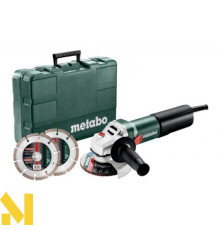 Болгарка (шліфмашина кутова) Metabo WEQ 1400-125 Set