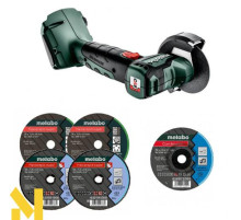 Болгарка (кутова шліфмашина) акумуляторна Metabo CC 18 LTX BL (без АКБ та ЗП)