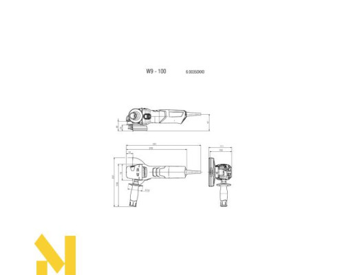 Болгарка (шліфмашина кутова) Metabo W 9-100
