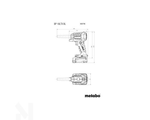 Продувний пістолет акумуляторний Metabo BP 18 LTX BL