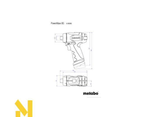Акумуляторний дриль-шуруповерт Metabo PowerMaxx BS BASIC