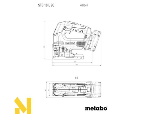 Лобзик акумуляторний Metabo STB 18 L 90 + кейс (без АКБ та ЗП)