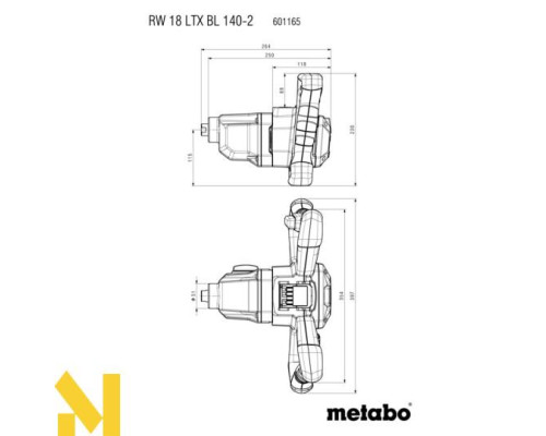 Міксер будівельний акумуляторний Metabo RW 18 LTX BL 140-2 (без АКБ та ЗП)