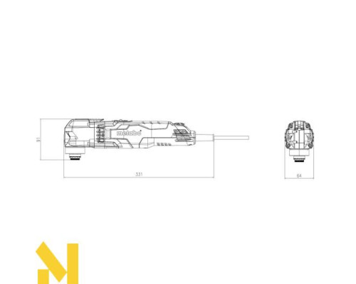 Багатофункціональний інструмент (реноватор) Metabo MT 400 QUICK SET