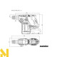 Перфоратор акумуляторний Metabo KH 18 LTX BL 24 (без АКБ та ЗП + кейс MC 20)