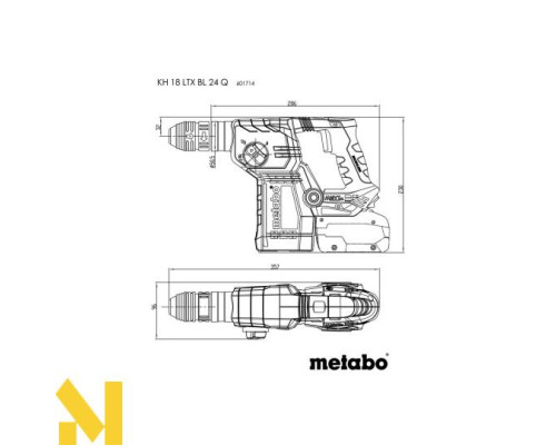 Перфоратор акумуляторний Metabo KH 18 LTX BL 24 Q (без АКБ та ЗП)