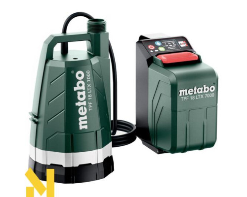 Насос заглибний акумуляторний Metabo TPF 18 LTX 7000 (без АКБ та ЗП)