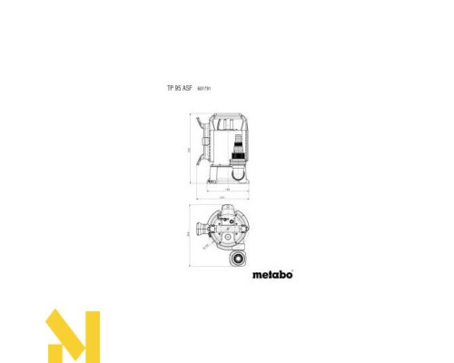 Занурювальний насос для чистої води Metabo TP 95 ASF Inox