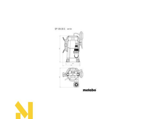 Занурювальний насос для брудної води Metabo SP 120-35 S