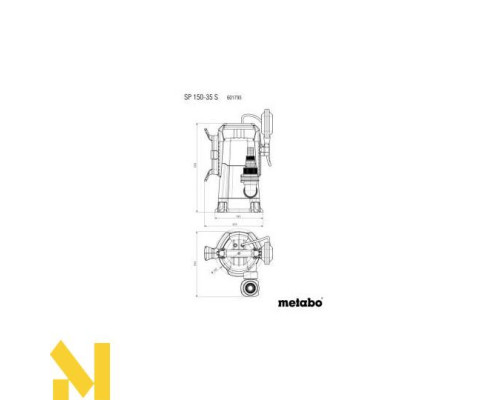 Занурювальний насос для брудної води Metabo SP 150-35 S