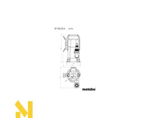 Занурювальний насос для брудної води Metabo SP 180-35 SI
