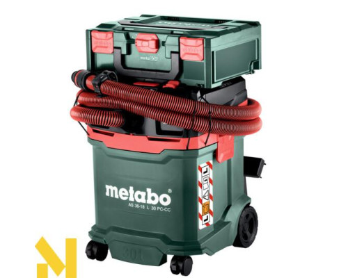 Пилосос акумуляторний Metabo AS 36-18 L 30 PC-CC (без АКБ та ЗП)