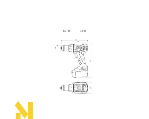 Акумуляторний дриль-шуруповерт Metabo BS 18 LT Каркас + MetaLoc