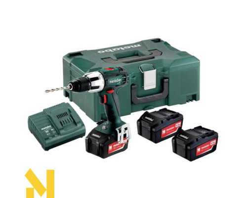 Дриль-шуруповерт ударний акумуляторний Metabo SB 18 LT Set (MetaLoc) (602103960)