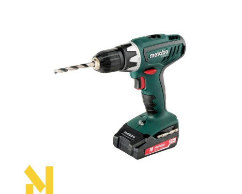 Акумуляторний шуруповерт Metabo BS 18 Li 2x2.0 Аh