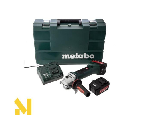 Болгарка (кутова шліфмашина) акумуляторна Metabo W 18 LTX 125 4.0 Аг