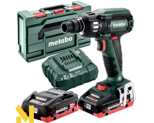 Гайковерт акумуляторний Metabo SSW 18 LTX 400 BL (LiHD 2x4.0 Аг)
