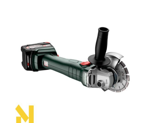 Болгарка (кутова шліфмашина) акумуляторна Metabo W 18 L 9-125 + 2x4,0 Аг MetaBox