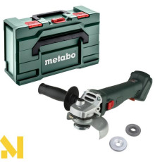 Болгарка (кутова шліфмашина) акумуляторна Metabo W 18 L 9-125 Quick (без АКБ та ЗП + MetaBox)