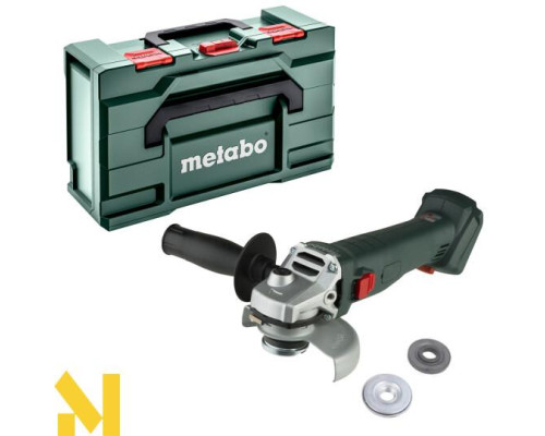 Болгарка (кутова шліфмашина) акумуляторна Metabo W 18 L 9-125 Quick (без АКБ та ЗП + MetaBox)