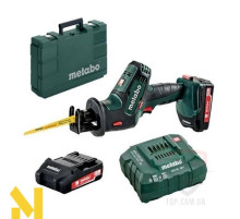 Пила шабельна акумуляторна Metabo SSE 18 LTX Compact + 2x4,0 Аг та кейс