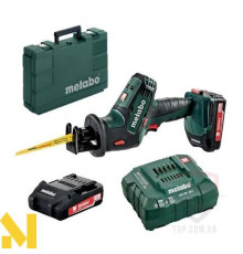 Пила шабельна акумуляторна Metabo SSE 18 LTX Compact + 2x4,0 Аг та кейс