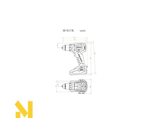 Акумуляторний дриль-шуруповерт Metabo SB 18 LT BL (чемодан)