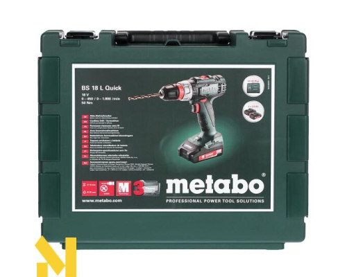 Акумуляторний дриль-шуруповерт Metabo BS 18 L Quick