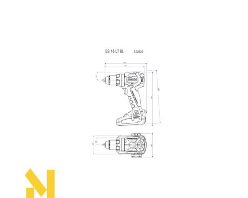 Акумуляторний дриль-шуруповерт Metabo BS 18 LT BL (каркас)