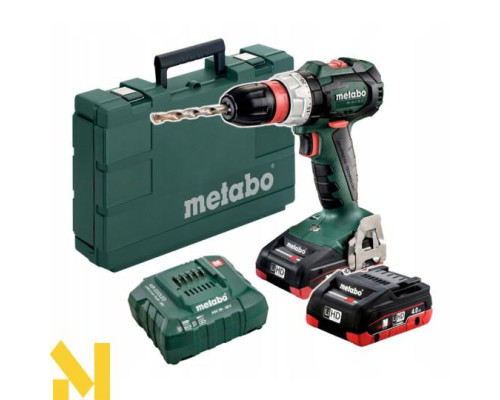Дриль-шуруповерт акумуляторний Metabo BS 18 LT BL Q LiHD (2x4.0 Аг + ЗП + кейс)