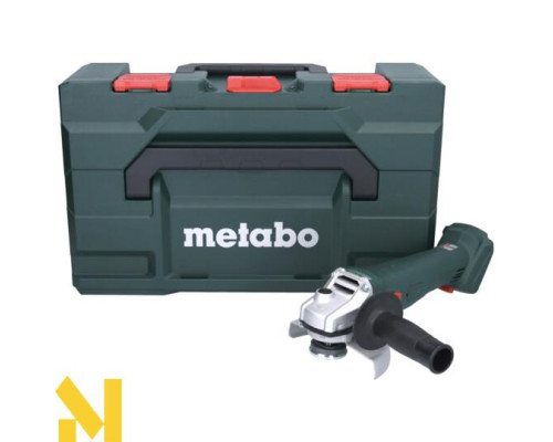 Болгарка (кутова шліфмашина) акумуляторна Metabo W 18 7-125 (без АКБ та ЗП + MetaBox)