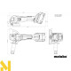 Болгарка (кутова шліфмашина) акумуляторна Metabo W 18 L BL 9-125