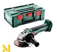 Болгарка (кутова шліфмашина) акумуляторна Metabo W 18 L BL 9-125 (без АКБ та ЗП, + Кейс)