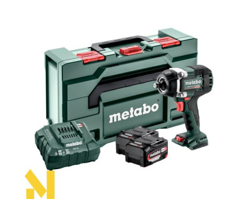 Гайковерт акумуляторний Metabo SSW 18 LTX 800 BL (2x5.2Ач + ASC 55 + MetaBox 145 L)