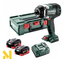 Гайковерт акумуляторний Metabo SSW 18 LTX 800 BL (2x5.5Ач + ASC 145 + MetaBox 145 L)