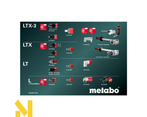 Шуруповерт ударний акумуляторний Metabo SB 18 LTX-3 BL Q I Metal (без АКБ та ЗП) + MetaBox